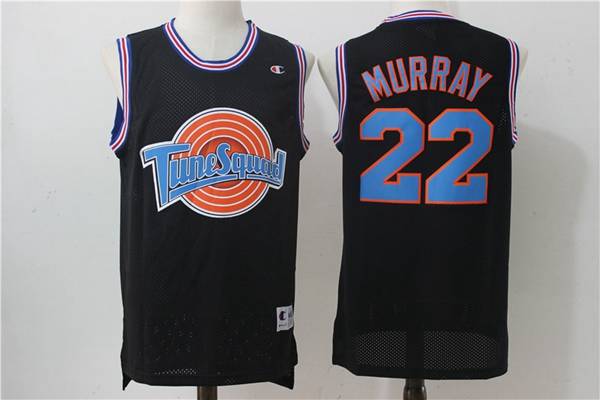 Movie Space Jam MURRAY #22 Black Basketball Jersey (Stitched)